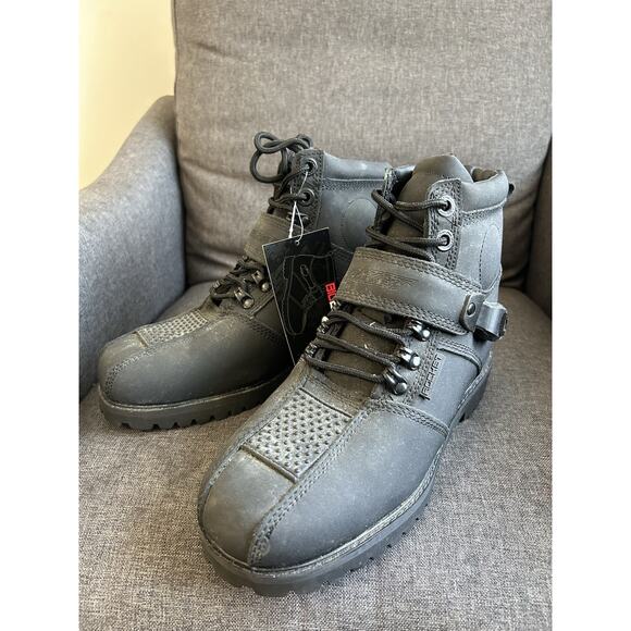 Joe Rocket Big Bang 2.0 Mens Size 8 Motorcycle Riding Boots Black 1287-0011 main image 5